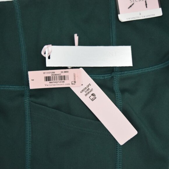 Victorias Secret Leggings Womens 2 High Rise 7/8 Length Pockets Flow on Point - Picture 7 of 7